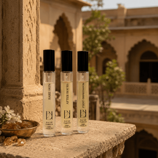 Between Pauses Discovery Set — 3 x 10ml Eau de Parfum Luxury Eau de Parfum | Premium Indian Fragrance by Bare Affair